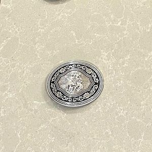 Silver Western Belt Buckle